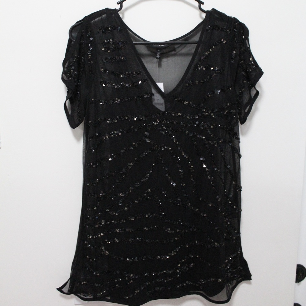 White House Black Market Embellished Tunic - Picture 2 of 8